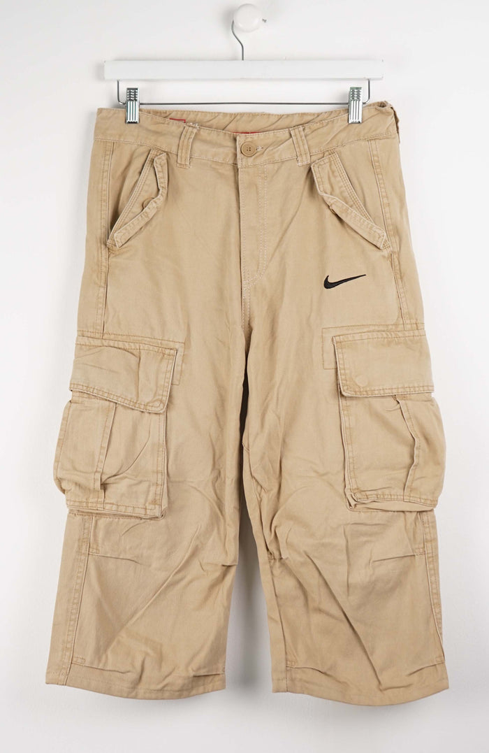VINTAGE REWORK CARGO CAPRI SHORTS W30