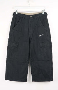 VINTAGE REWORK CARGO CAPRI SHORTS W30