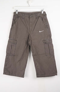 VINTAGE REWORK CARGO CAPRI SHORTS W30