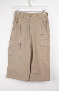 VINTAGE REWORK CARGO CAPRI SHORTS W30