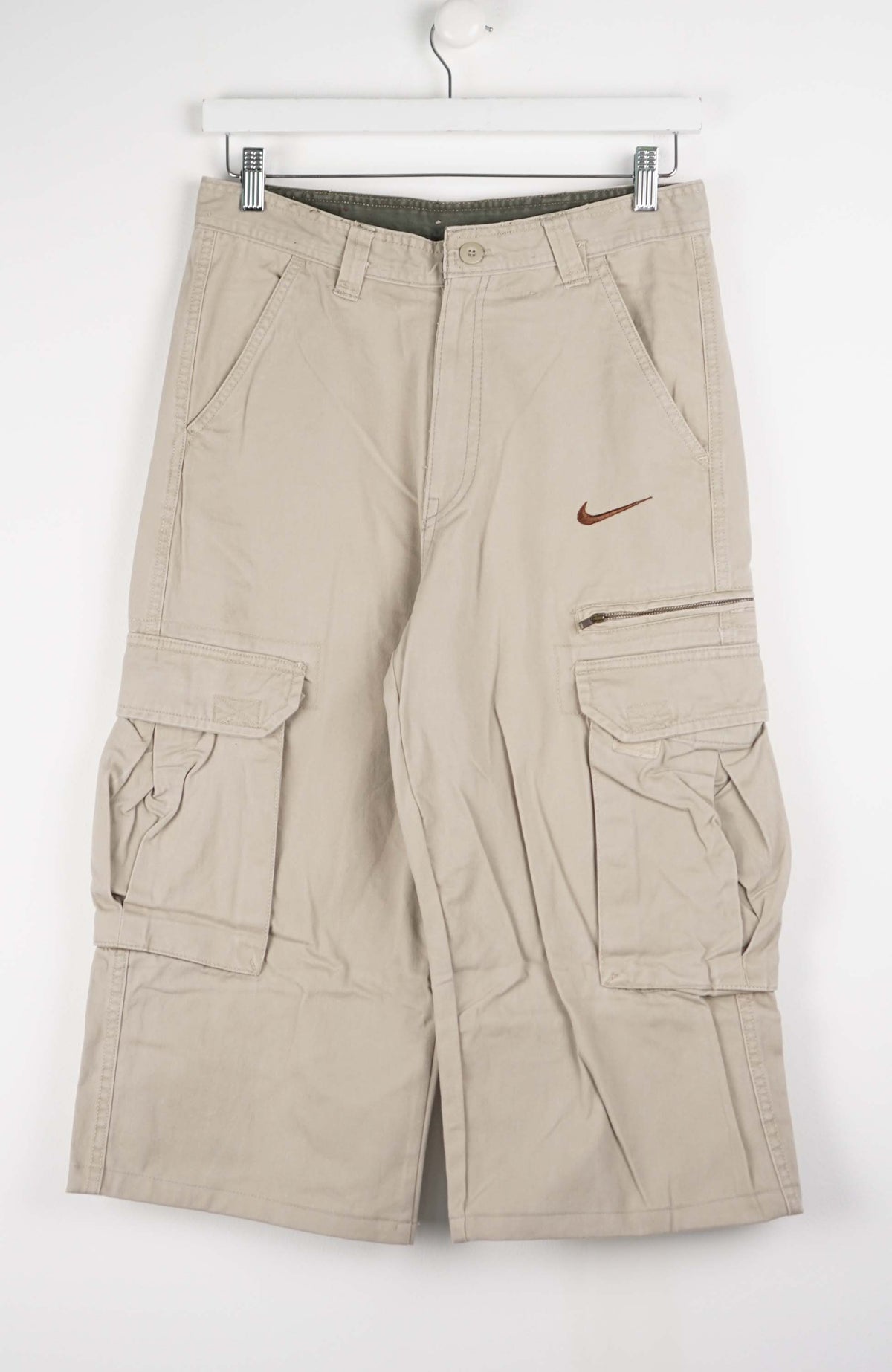 VINTAGE REWORK CARGO CAPRI SHORTS W30