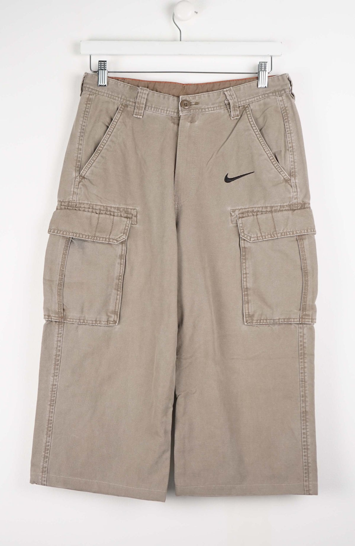 VINTAGE REWORK CARGO CAPRI SHORTS W30