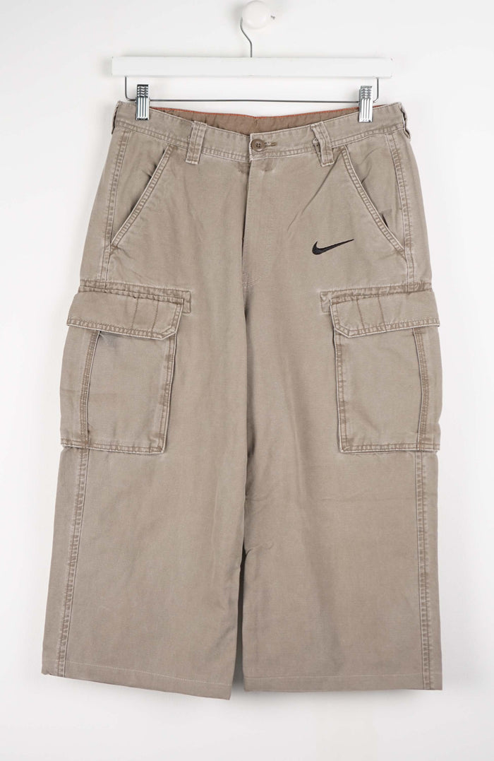 VINTAGE REWORK CARGO CAPRI SHORTS W30