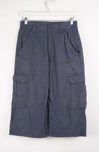 VINTAGE REWORK CARGO CAPRI SHORTS W30