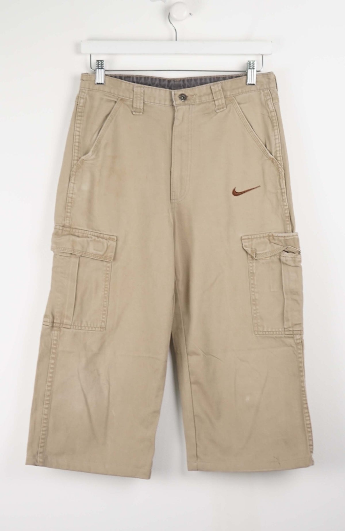 VINTAGE REWORK CARGO CAPRI SHORTS W30