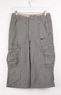 VINTAGE REWORK CARGO CAPRI SHORTS W32