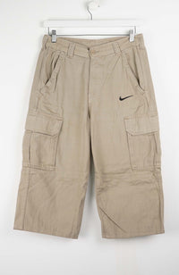 VINTAGE REWORK CARGO CAPRI SHORTS W32