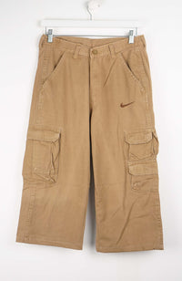 VINTAGE REWORK CARGO CAPRI SHORTS W32