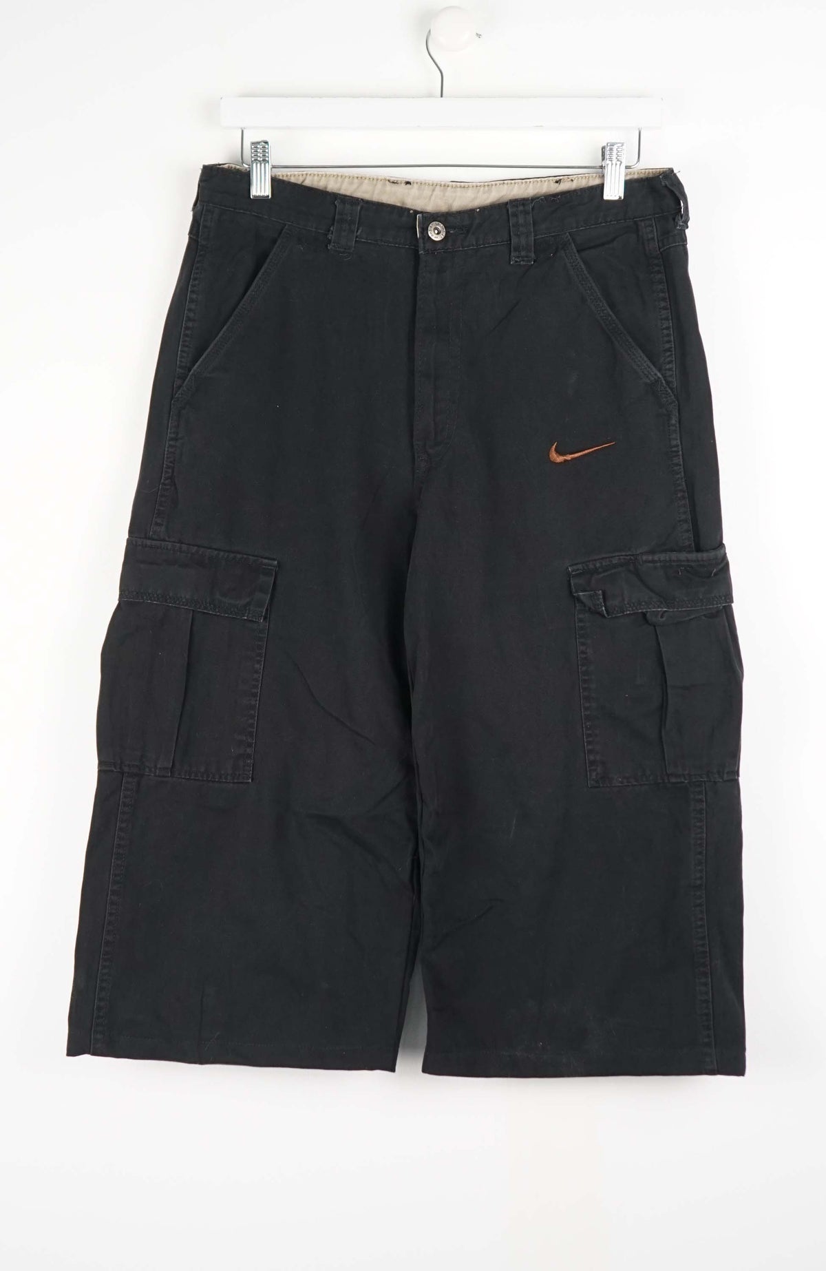 VINTAGE REWORK CARGO CAPRI SHORTS W32