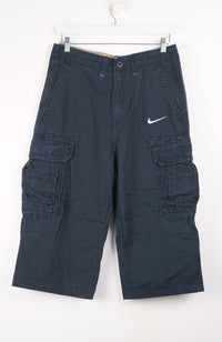 VINTAGE REWORK CARGO CAPRI SHORTS W32