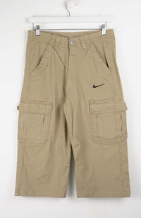 VINTAGE REWORK CARGO CAPRI SHORTS W32