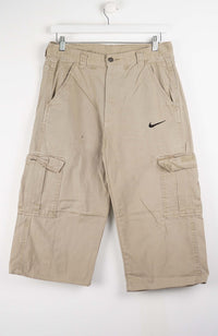 VINTAGE REWORK CARGO CAPRI SHORTS W33