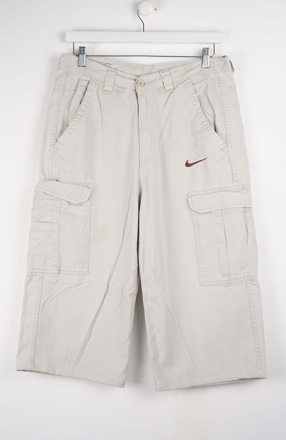 VINTAGE REWORK CARGO CAPRI SHORTS W33