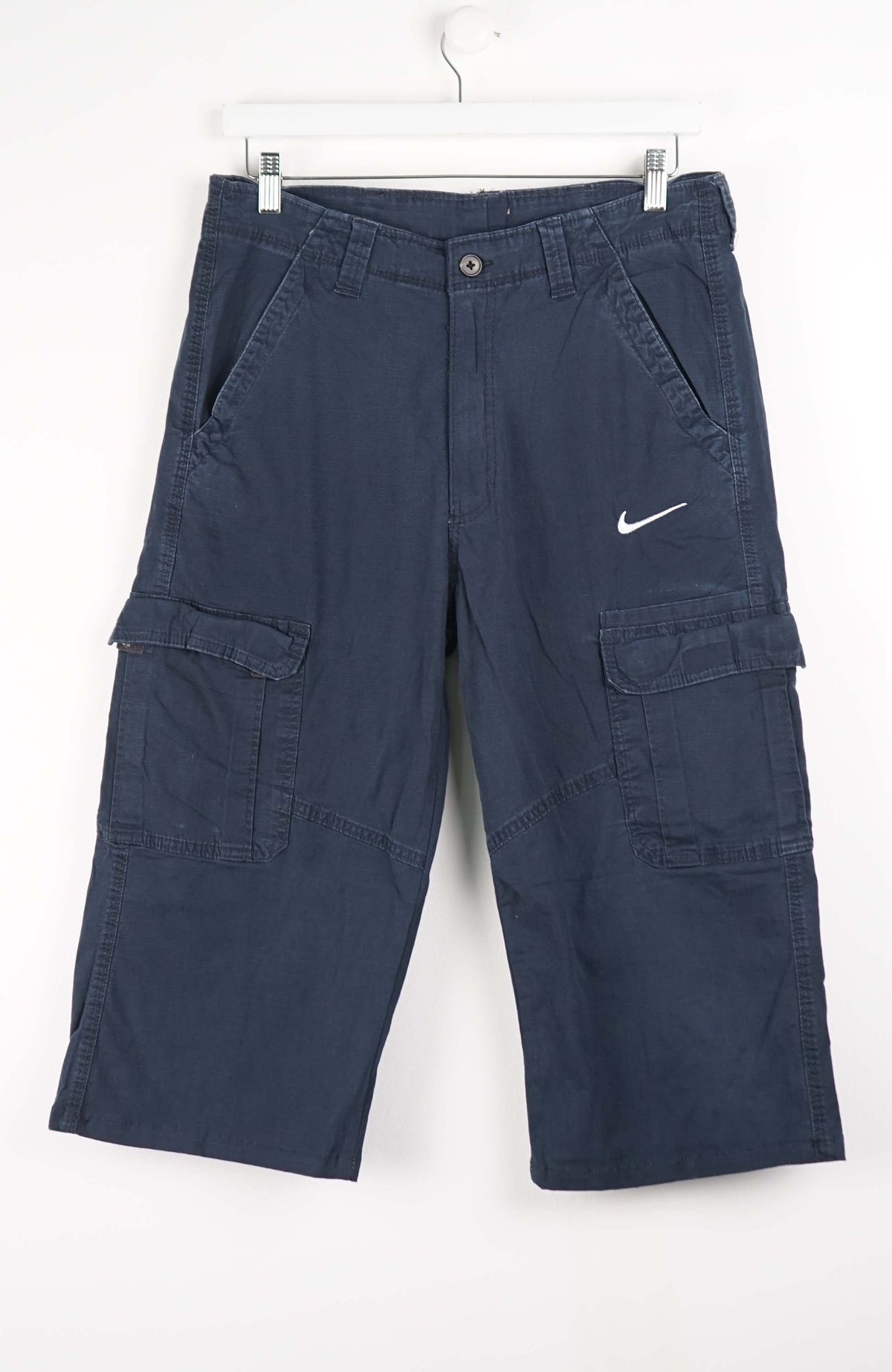 VINTAGE REWORK CARGO CAPRI SHORTS W34