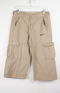 VINTAGE REWORK CARGO CAPRI SHORTS W34