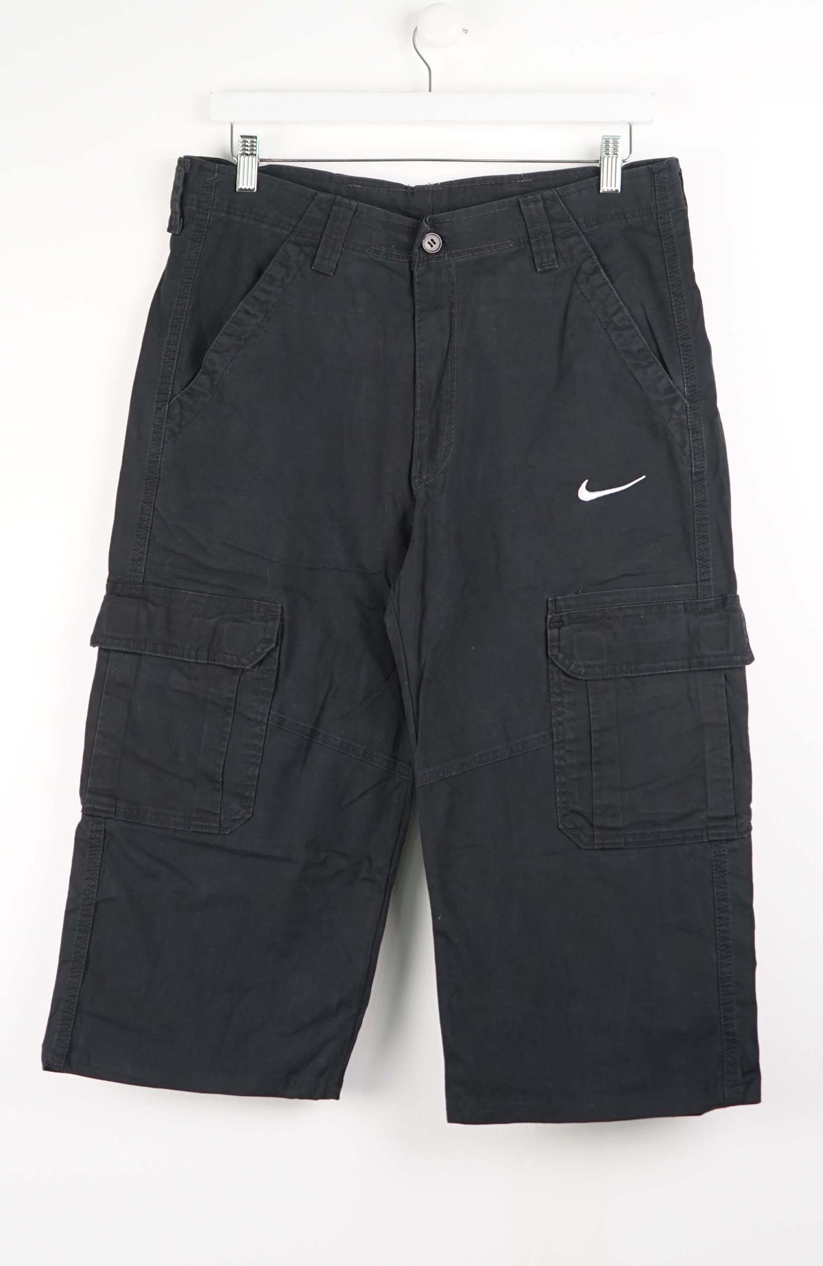 VINTAGE REWORK CARGO CAPRI SHORTS W34