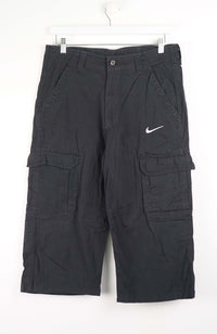VINTAGE REWORK CARGO CAPRI SHORTS W34