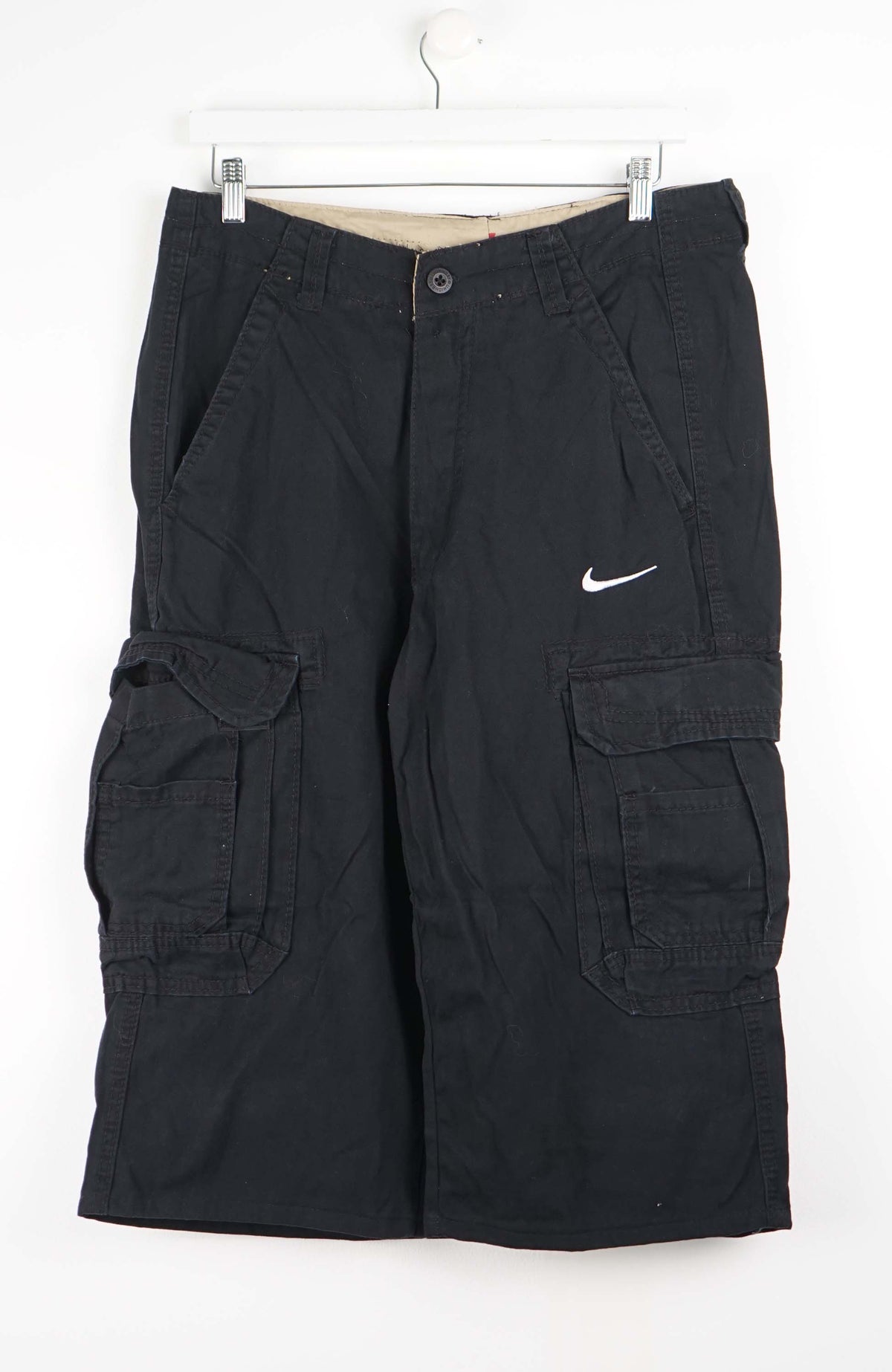 VINTAGE REWORK CARGO CAPRI SHORTS W34