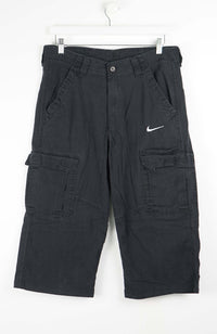VINTAGE REWORK CARGO CAPRI SHORTS W34