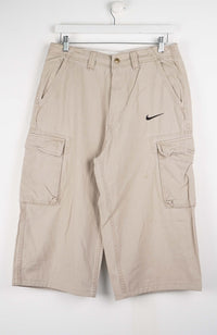VINTAGE REWORK CARGO CAPRI SHORTS W34
