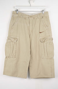 VINTAGE REWORK CARGO CAPRI SHORTS W34