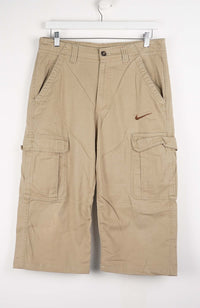 VINTAGE REWORK CARGO CAPRI SHORTS W34