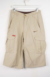 VINTAGE REWORK CARGO CAPRI SHORTS W34
