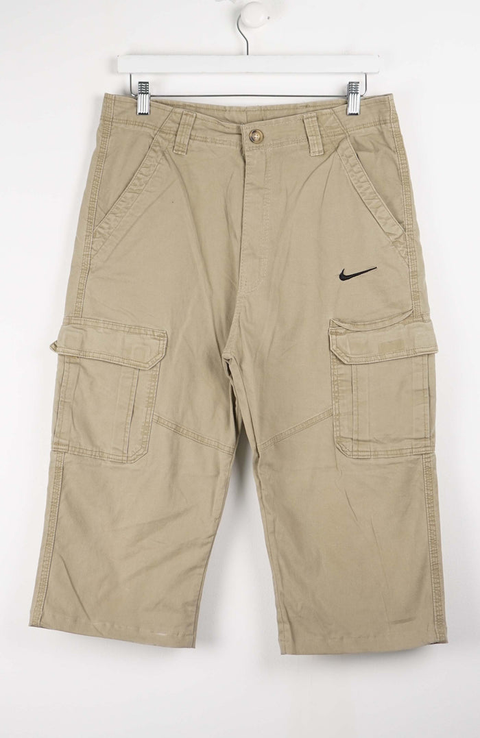 VINTAGE REWORK CARGO CAPRI SHORTS W34