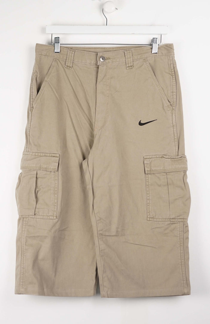 VINTAGE REWORK CARGO CAPRI SHORTS W34