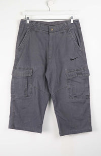 VINTAGE REWORK CARGO CAPRI SHORTS W34