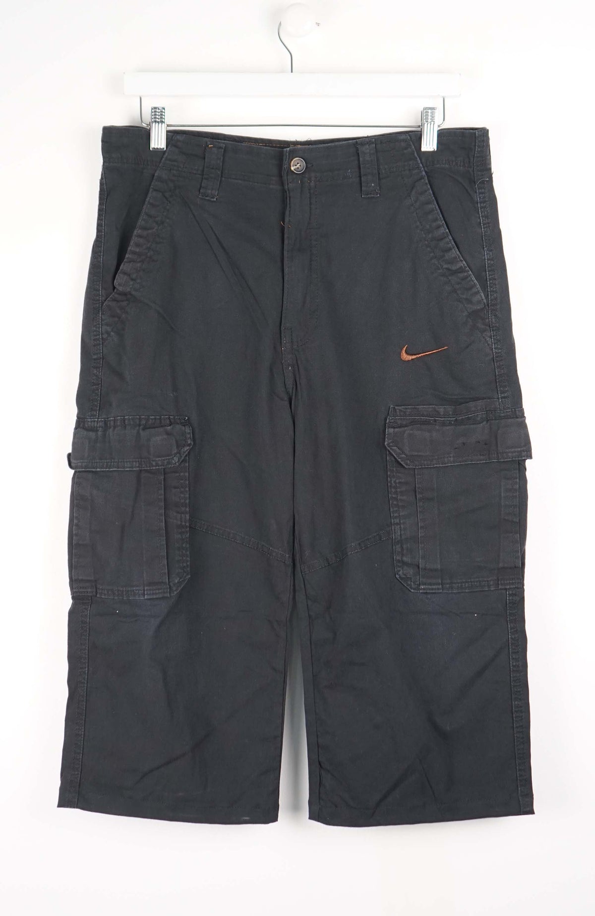 VINTAGE REWORK CARGO CAPRI SHORTS W35