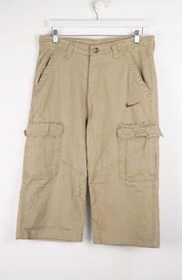 VINTAGE REWORK CARGO CAPRI SHORTS W36