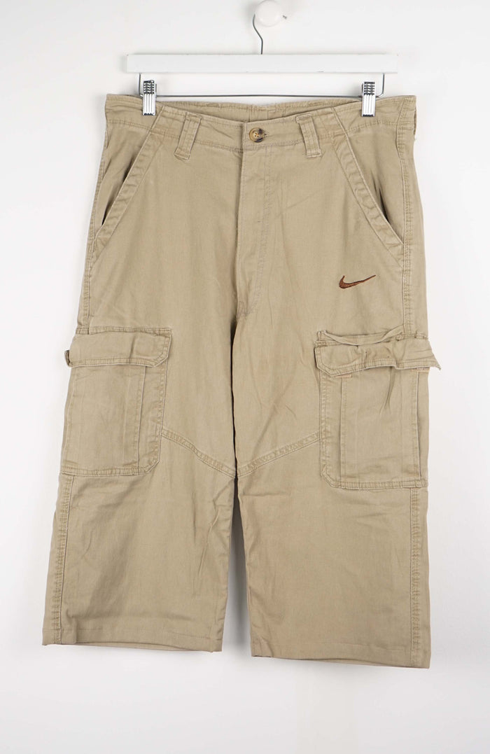 VINTAGE REWORK CARGO CAPRI SHORTS W36