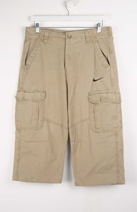 VINTAGE REWORK CARGO CAPRI SHORTS W36