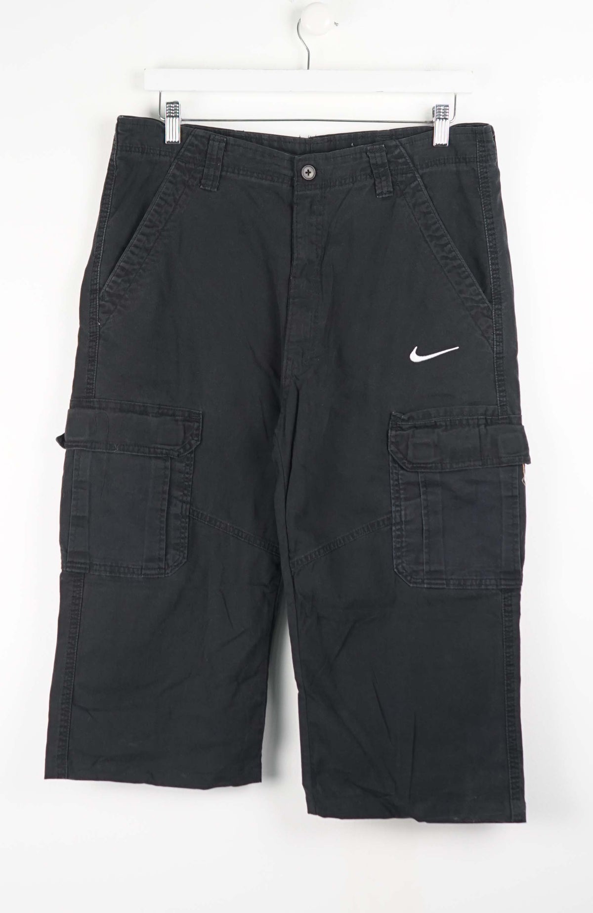 VINTAGE REWORK CARGO CAPRI SHORTS W36
