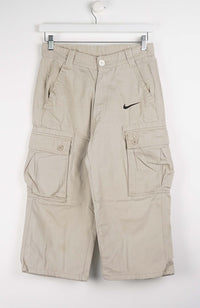 VINTAGE REWORK CARGO CAPRI SHORTS W29