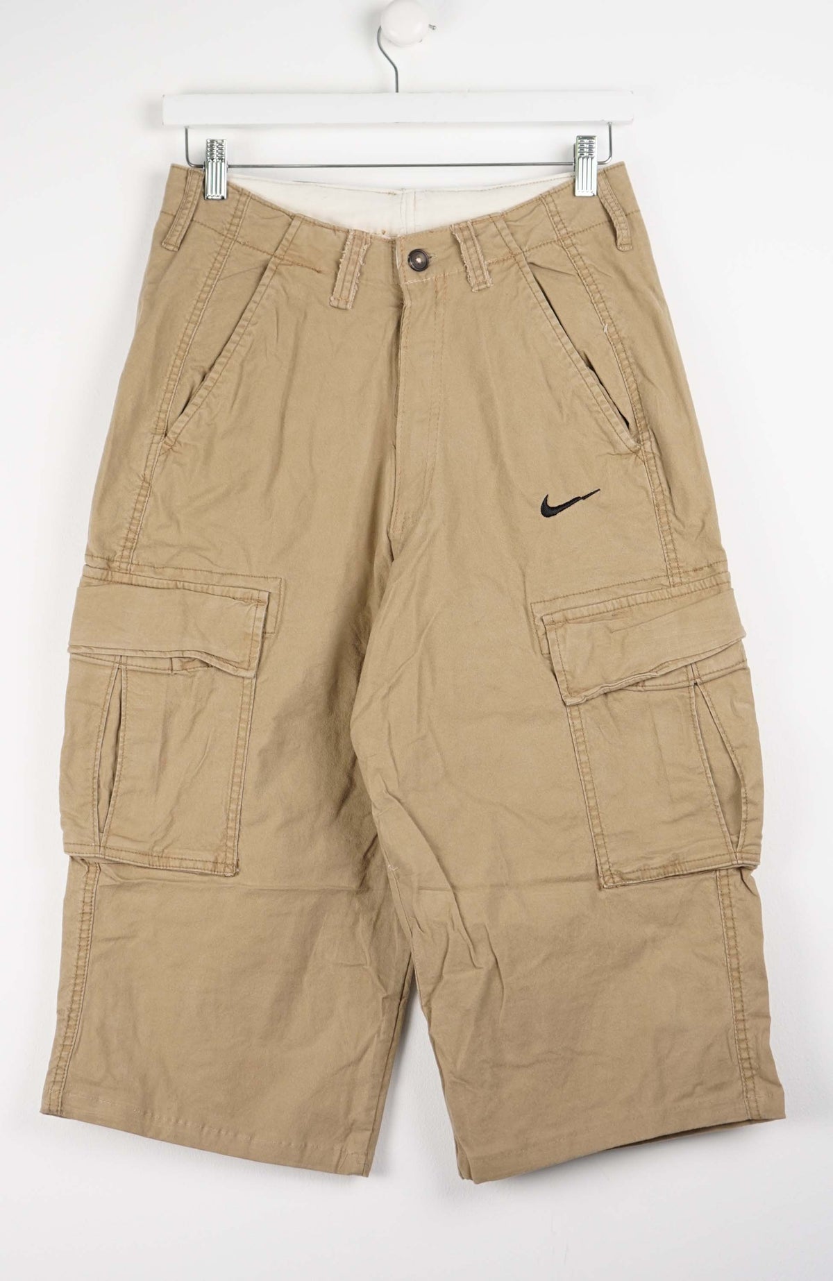 VINTAGE REWORK CARGO CAPRI SHORTS W30
