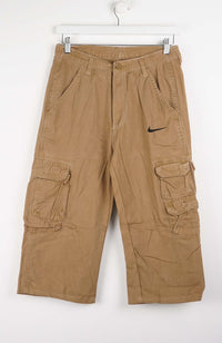 VINTAGE REWORK CARGO CAPRI SHORTS W30