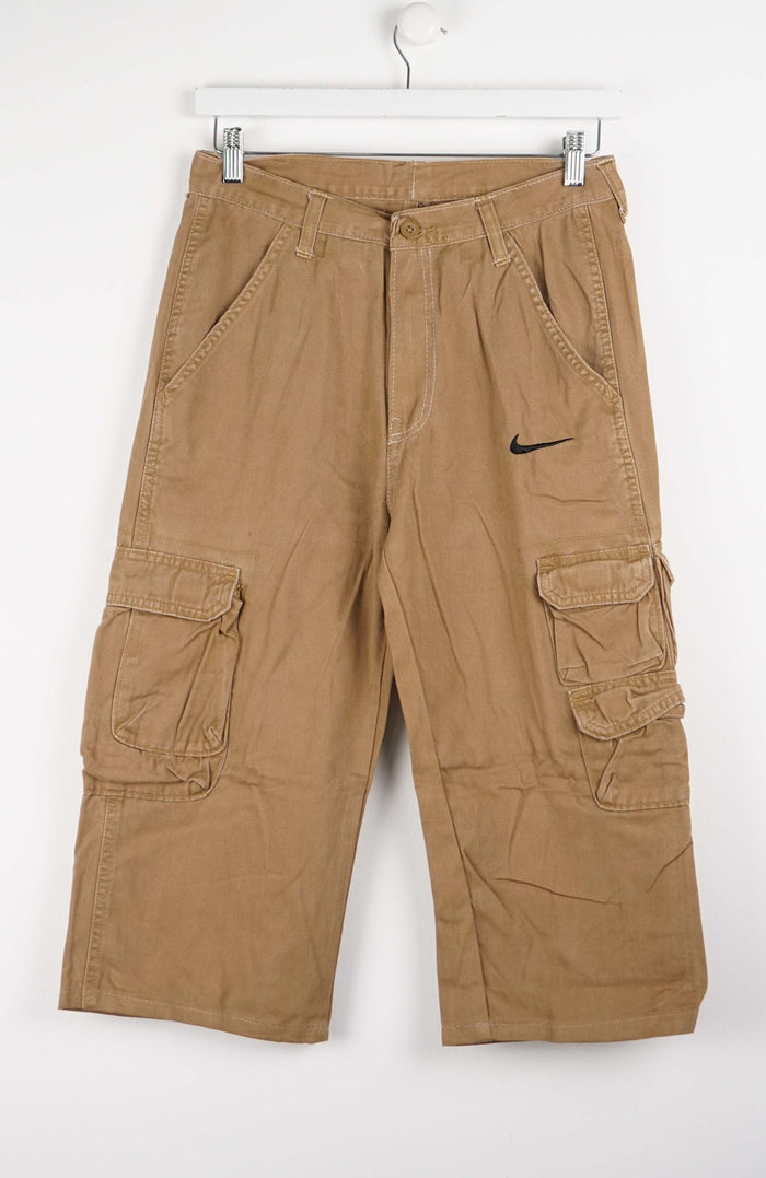 VINTAGE REWORK CARGO CAPRI SHORTS W30