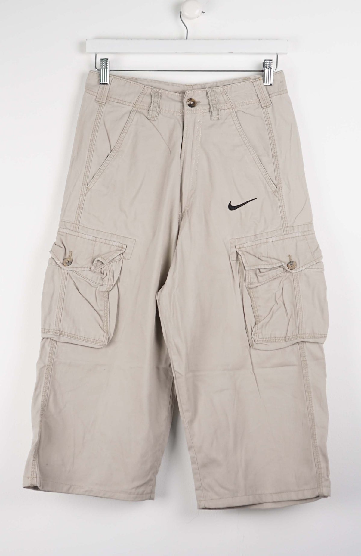 VINTAGE REWORK CARGO CAPRI SHORTS W30