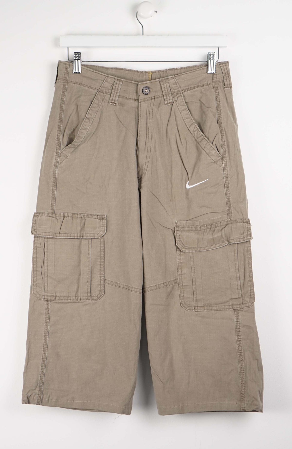 VINTAGE REWORK CARGO CAPRI SHORTS W30