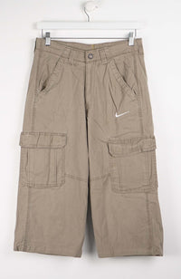 VINTAGE REWORK CARGO CAPRI SHORTS W30