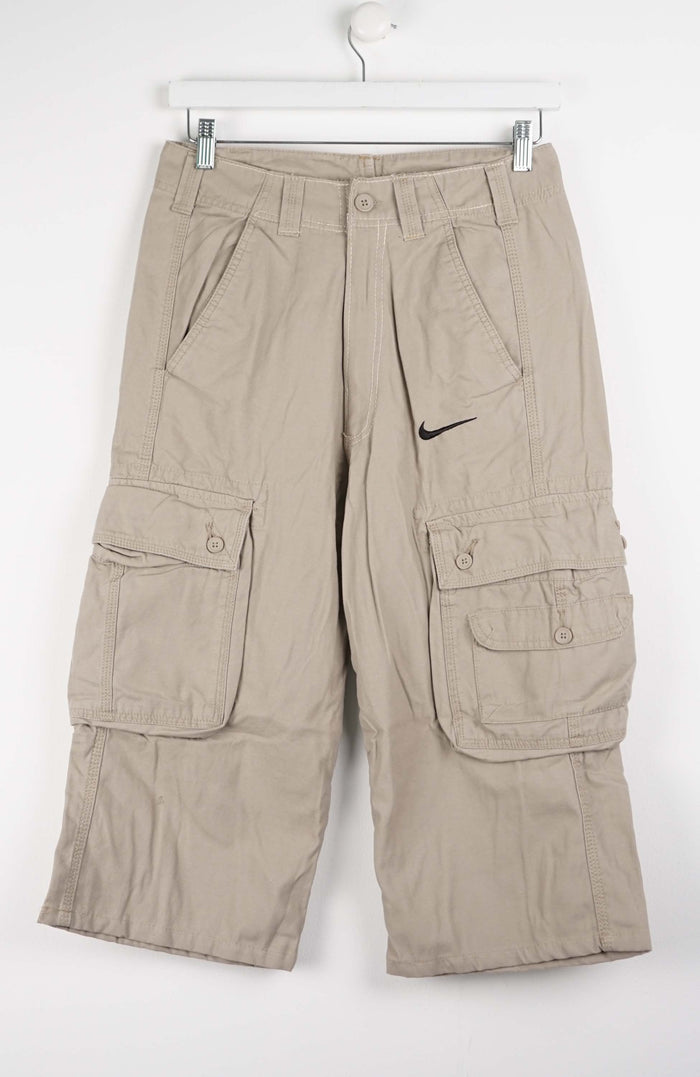 VINTAGE REWORK CARGO CAPRI SHORTS W30