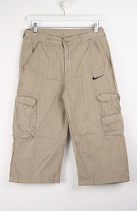 VINTAGE REWORK CARGO CAPRI SHORTS W32