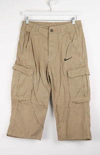 VINTAGE REWORK CARGO CAPRI SHORTS W32