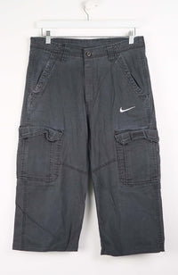 VINTAGE REWORK CARGO CAPRI SHORTS W32
