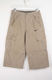 VINTAGE REWORK CARGO CAPRI SHORTS W32