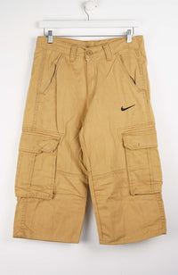 VINTAGE REWORK CARGO CAPRI SHORTS W32