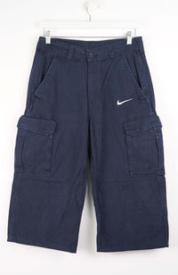 VINTAGE REWORK CARGO CAPRI SHORTS W32