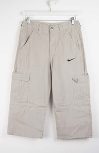 VINTAGE REWORK CARGO CAPRI SHORTS W32